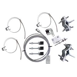 120ft Phoenix Round Climb Leg Safety Climb System HDG with Stainless Cable
