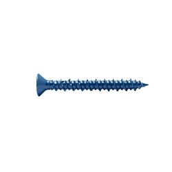 3/16 x 1-1/4 Flat Phillips Head Concrete Screw Blue 100/Box - 2500/Ctn