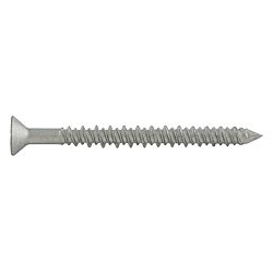 1/4 x 1-1/4 Flat Phillips Concrete Screw Gr 410 Stainless Steel Silver Galvanized 100/Box