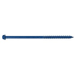 AF 1/4 x 4 Hex Washer Head Concrete Screw Blue 100/Box - 500/Ctn
