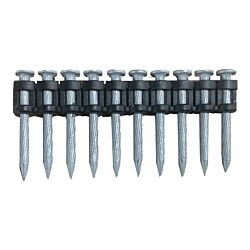 1" x .109 Spiral Shank Ballistic Point Hardened Pins Mechanical Galvanized Box of 1000 - 5 Boxes/Ctn - 200 Boxes/Pallet - For High Strength Concrete & Steel