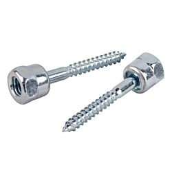 1/4 x 2 Sammy Screw - Wood for 1/2  Rod 25/Box - 125/Case