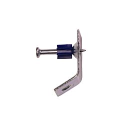 1-1/4 .300 Head Powder Actuated Drive Pin w/ 45 Degree Angle Ceiling Clip 100/Box - 1000/Ctn