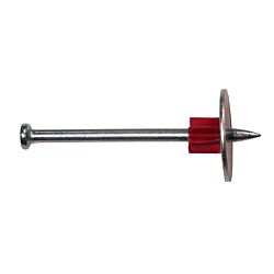 2-1/2 .300 Head Powder Actuated Drive Pins 1in Washer 100/Box - 1000/Ctn