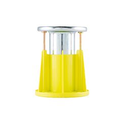 PFM2610012 1/2" Wood-Knocker II+ Push-In Thread Concrete Insert Yellow 50/Box