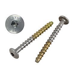 AF M8 x 100mm (5/16 x 4) Button Torx Hd Concrete Screw-Anchor 316 Stainless 50/Box - 300/Ctn