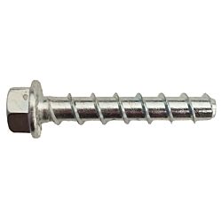 AF 1/4 x 1-3/4 Hex Head Concrete Screw-Anchor Zinc 100/Box - 600/Ctn