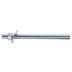 3/4-10 x 10" Anchor Rod Assembly with Nut & Washer Zinc 5/Box
