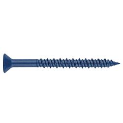 1/4 x 1-3/4 XCS-F Flat Head Torx Drive (T30) Blue Concrete Screw 100/Box - 1500/Ctn