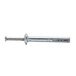 1/4 x 2 Zamac Hammer Drive Anchor 304 Stainless Steel Nail 100/Box - 1000/Ctn