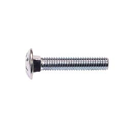 5/16-18 x 2-1/2 Carriage Bolt A307 Zinc 100/Box