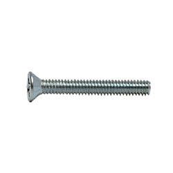 6-32 x 1-1/4 Flat Phillips Head Machine Screw Zinc 100/Box