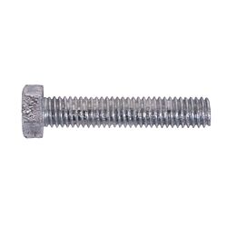 3/8-16 x 2 Hex Tap Bolt, Full Thread, Grade 5 Galvanized