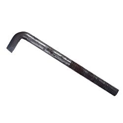 5/8-11 x 8 L Shape Anchor Bolt Plain with Nut and Washer