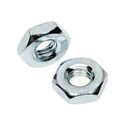 10-32 Machine Screw Hex Nut Fine Thread Zinc 100/Box