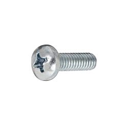 10-24 x 3/8 Pan Phillips Head Machine Screw Zinc 100/Box