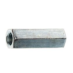 3/8-16 x 1/4-20 Reducer Rod Coupling Nut Zinc 100/Box