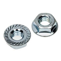 1/2-13 Serrated Flange Hex Lock Nut Zinc 50/Box