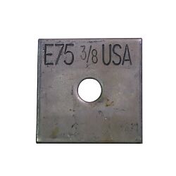 3/8 x 1/8 x 2 x 2 Square Washer Plain