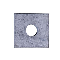 1/2 x 4 x 4 with 15/16 Hole Steel Square Washer Plate Galvanized