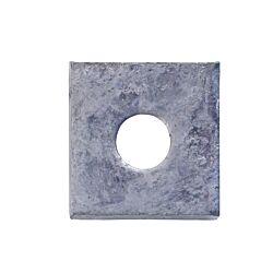 3/8 x 3 x 3 with 13/16 Hole Steel Square Washer Plate Galvanized