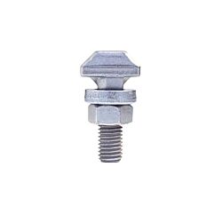 M12 x 40mm Flat Collar Washer T-Lock Bolt Zinc Nickel
