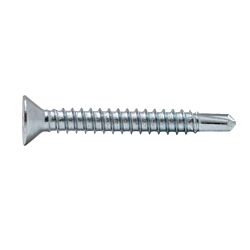8 x 1-1/2 Flat Phillips Head Self Drilling Screw Zinc 100/Box