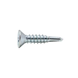 6 x 1 Flat Phillips Head Self Drilling Screw Zinc 100/Box