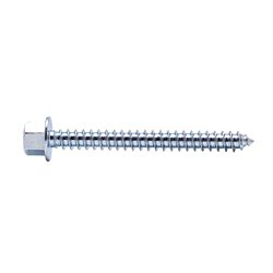 5/16 x 3 High Head 7/16 A/F Hex Washer Lag Screw Zinc 100/Bx 800/Ctn