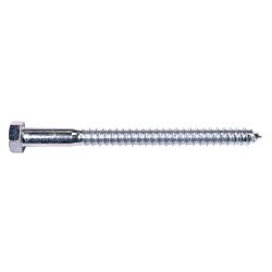 1/2 x 6 Hex Lag Screw Zinc 10/Box