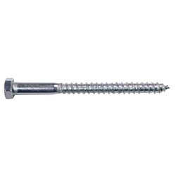 3/8 x 4-1/2 Hex Lag Screw Zinc 50/Box