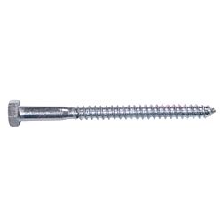 5/16 x 4 Hex Lag Screw Zinc 50/Box