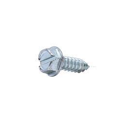 8 x 3/4 Hex Slot Washer Head Sheet Metal Screw Zinc 100/Box
