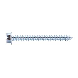 10 x 1 Hex Slot Washer Head Sheet Metal Screw Zinc 100/Box - 4000/Ctn