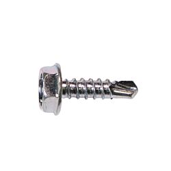 6 x 1/2 Hex Washer Head Self Drilling Screw Zinc 100/Box