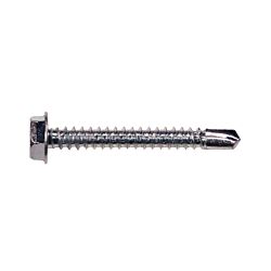 8 x 1-1/2 Hex Washer Head Self Drilling Screw Zinc 100/Box