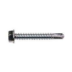 12 x 1-1/2 Hex Washer Head Self Drilling Screw Zinc 100/Box - 1500/Ctn
