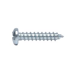 12 x 1-1/4 Pan Combo Sheet Metal Screw Zinc 100/Box