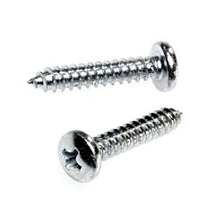 12 x 1 Pan Phillips Head Sheet Metal Screw Zinc 100/Box