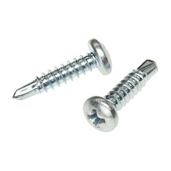 8 x 1 Pan Head Phillips Self Drilling Screw Gr 410 Stainless Steel 100/Box