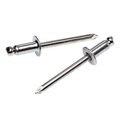 1/8 46 Blind Rivet Aluminum Barrel/Aluminum Mandrel (Grip Range: 0.313" - 0.375") 100/Box