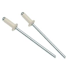 1/8 44 Blind Rivet Aluminum Barrel/Aluminum Mandrel (Grip Range: 0.188" - 0.250") White 100/Box