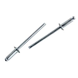 1/8 44 Blind Rivet Steel Barrel/Steel Mandrel (Grip Range: 0.188" - 0.250") 100/Box