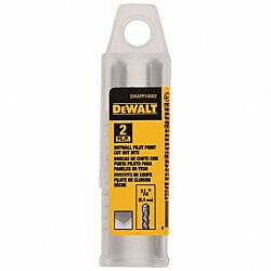 1/4" Dewalt Drywall Pilot Point Tip Cut-Out Bit 2-Pack