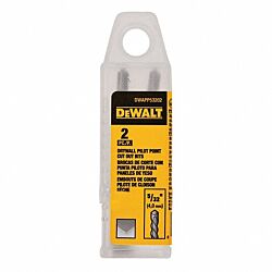 5/32" Dewalt Drywall Pilot Point Tip Cut-Out Bit 2-Pack