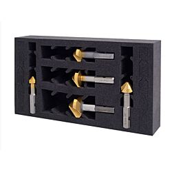 HMT VersaDrive Countersink Set, 3/8, 1/2, 5/8, 3/4, 1", 82 Degree