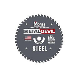 CSM7254858FSC 7-1/4 x 48T Metal Devil® Steel Cutting Circular Saw Blade, 5/8 Arbor