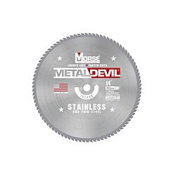 CSM1490FSSC 14 x 90T Metal Devil® Stainless Steel Cutting Circular Saw Blade, 1in Arbor