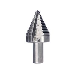 1/4 to 1-3/8 by 16ths Step Drill Bit 1/4 Straight Shank