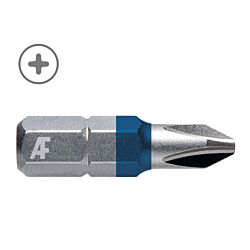 AF #2 x 1" Phillips Insert Bit Magnetic, Enduro Impact Rated, 1/4 Hex Shank 25/Pack